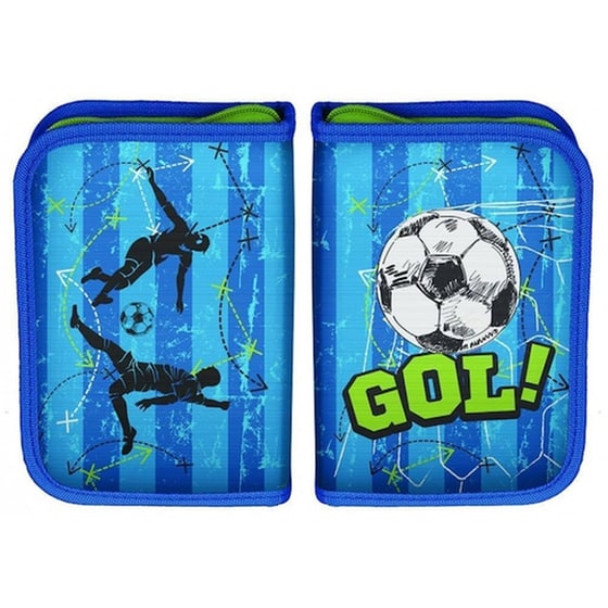 Κασετίνα Παραλληλόγραμμη Γεμάτη Paso Gol Μονή Μπλε image 0
