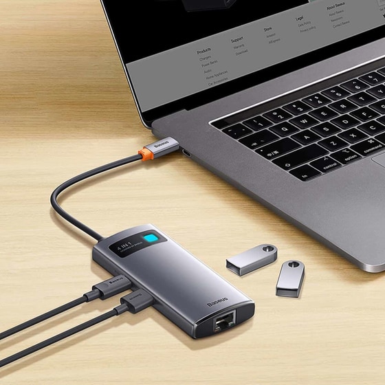 Docking Station Baseus WKWG070113 4-Port USB 3.0 συμβατό με USB-C image 4