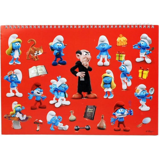 Μπλοκ Ζωγραφικής Gim A4 40Φ Smurfs image 2