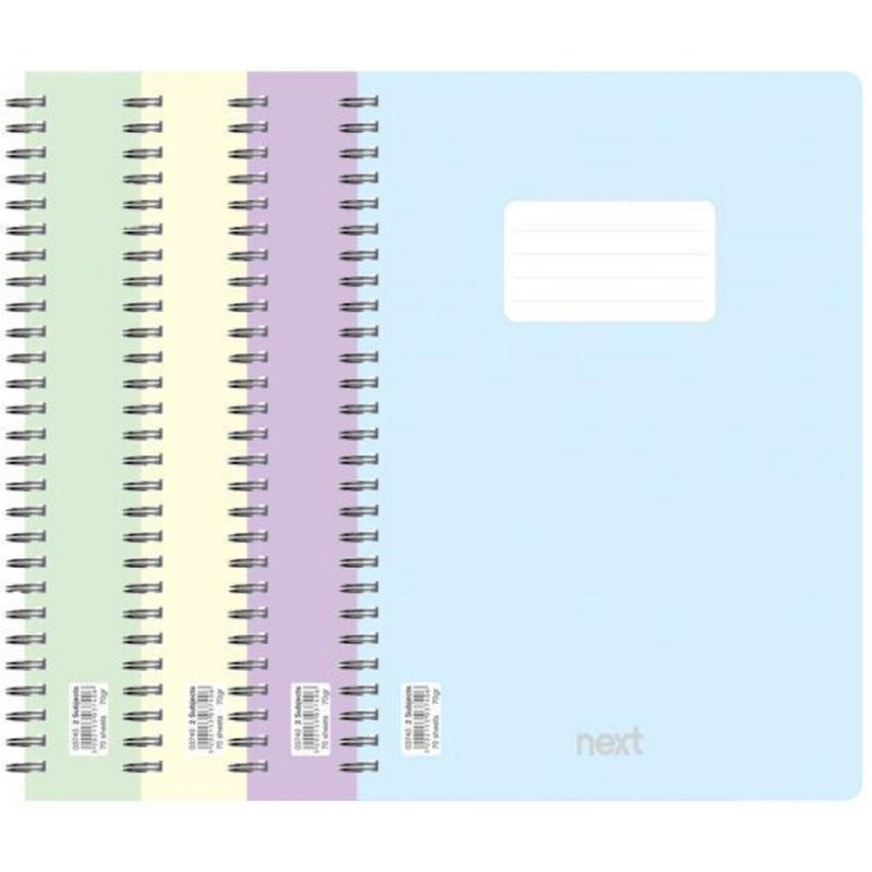 Τετράδιο Σπιράλ NEXT Β5 2 Θεμάτων Pastel (1 Τεμάχιο)