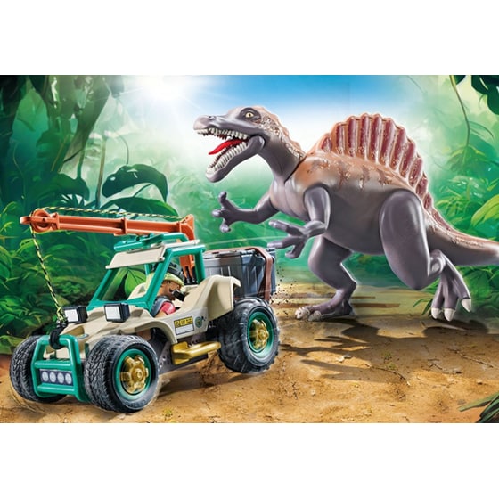 PLAYMOBIL® Επίθεση Σπινόσαυρου Στο Εξερευνητικό Όχημα (71820) image 4