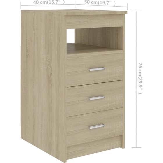 Γραφείο Μελέτης VidaXL από Μοριοσανίδα 140x50x76cm - Μπεζ image 8