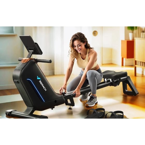 MERACH MR-R15B1-EU Κωπηλατική για Χρήστες έως 158 kg Μαύρο image 2