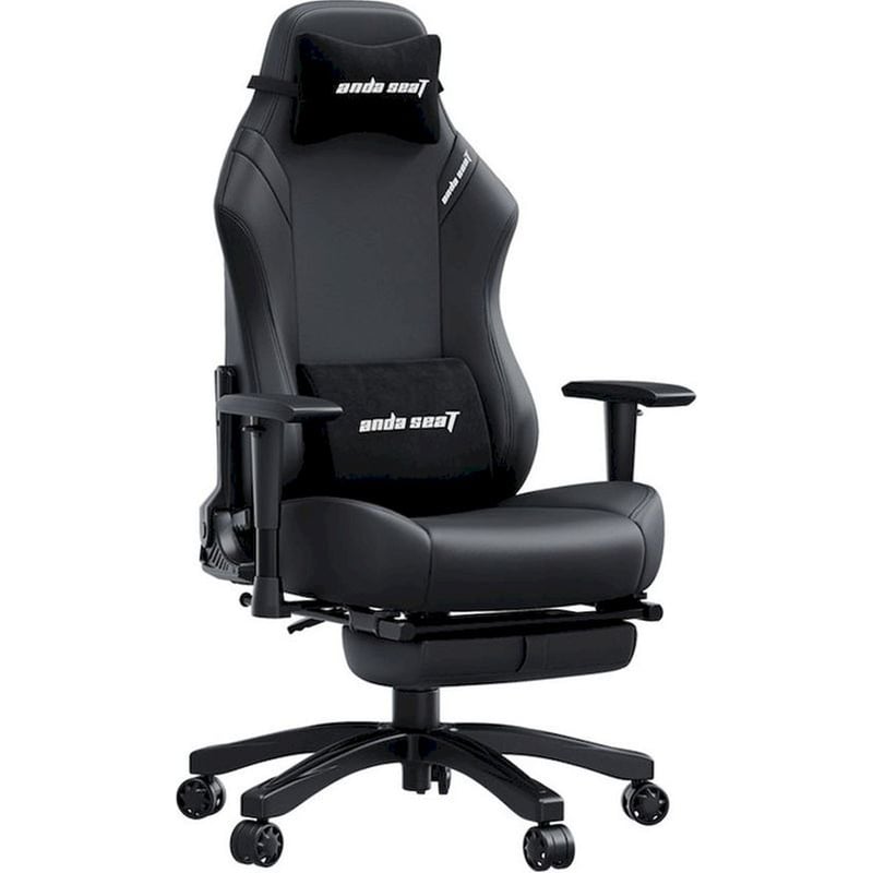 Gaming Καρέκλα Anda Seat Luna Pro Δερμάτινη Μαύρη