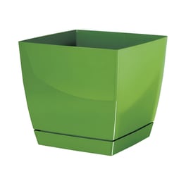 Γλάστρα με Πιάτο Marhome Πλαστική 24x24x22 cm 12lt - Λαδί