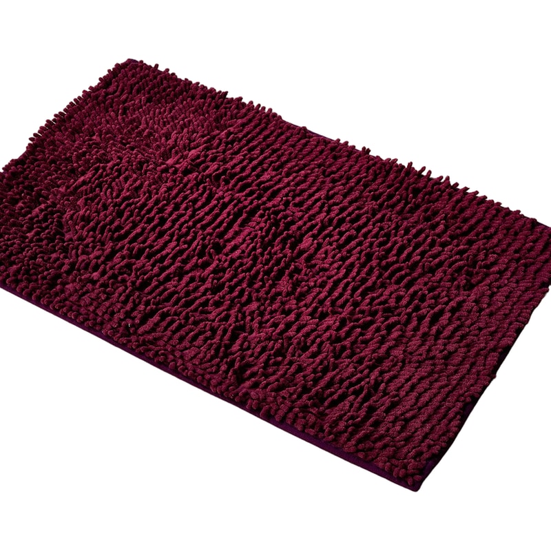 Πατάκι Μπάνιου Whitegg Ορθογώνιο από Πολυεστέρα 50x80 cm - Μωβ