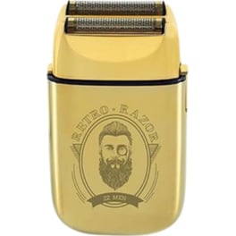 Επαγγελματική Ξυριστική Μηχανή ZZ RETRO RAZOR 44728 Χρυσό Προσώπου Επαναφορτιζόμενη