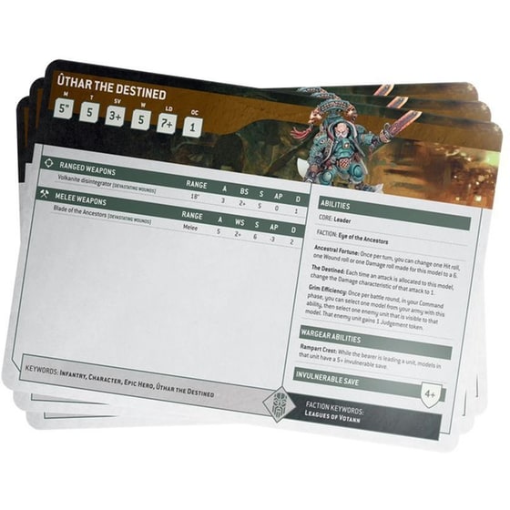 Index Cards: Leagues Of Votann Warhammer 40k GAMES WORKSHOP image 1