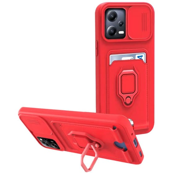 Θήκη Xiaomi Redmi Note 12 5G / Poco X5 - Bodycell Multifunction - Red image 0