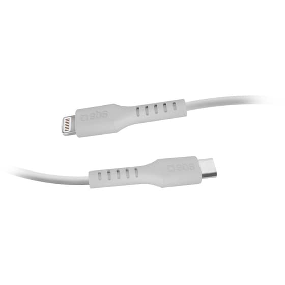 Καλώδιο δεδομένων Sbs Usb-C to Lightning 2m - White image 5