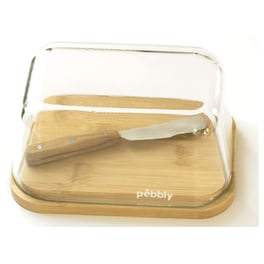 Σετ Βουτυριέρας PEBBLY σε Καφέ Χρώμα