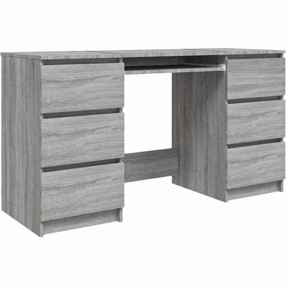 Γραφείο VidaXL από Επεξεργασμένο Ξύλο 140x50x77 cm - Γκρι Sonoma image 0