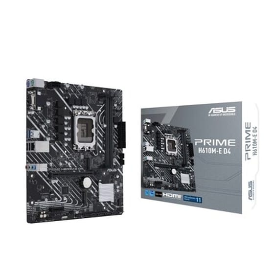 Asus Motherboard Prime H610m-e D4, 1700, Ddr4, Matx image 0