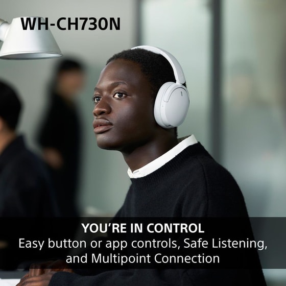 Sony WH-CH730N Ασύρματα Ακουστικά Κεφαλής Noise Cancelling - Beige image 5