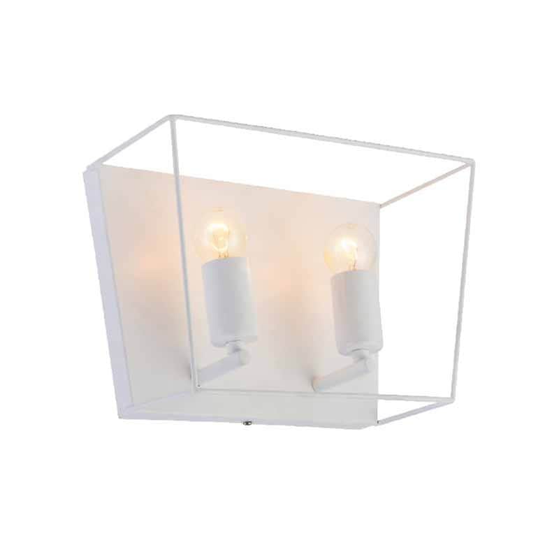 Απλίκα Τοίχου Aca Pissaro Od61022ww Μεταλλική 30x20x15.5 cm - Λευκή