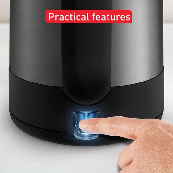 TEFAL Equinox BI5208 2200 W 1.7 L Μαύρο Βραστήρας image 7