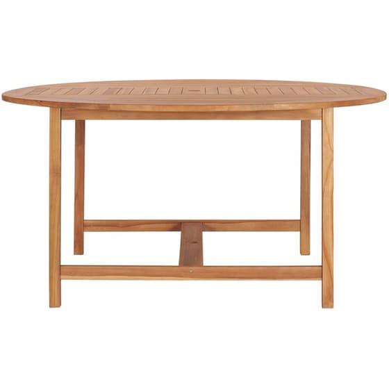 Τραπέζι Εξωτερικού Χώρου VidaXL από Ξύλο φ150x76 cm - Καφέ image 1