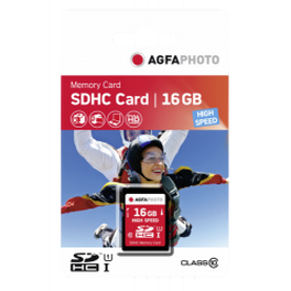 AgfaPhoto SDHC 16GB Class 10 U1 V10 UHS-I