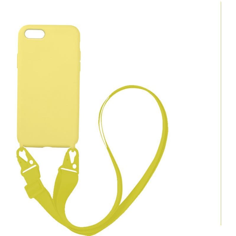 Θήκη Apple iPhone 7 / iPhone 8 / iPhone SE 2020 / iPhone SE 2022 - My Colors Carryhang Liquid Silicone - Κίτρινο MRK3010896