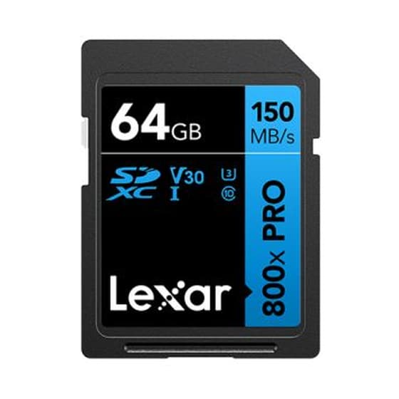 Lexar Blue 800x Pro SDXC 64GB Class 10 U3 V30 UHS-I image 0