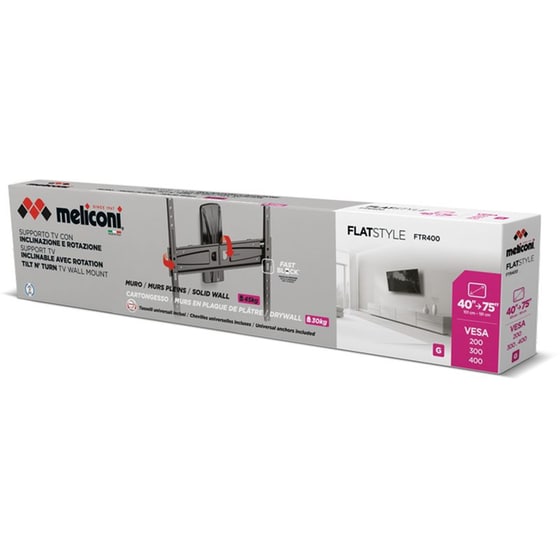 Βάση Τηλεοράσης Επιτοίχια Meliconi FTR 400 40'' - 75'' έως 30 kg image 3