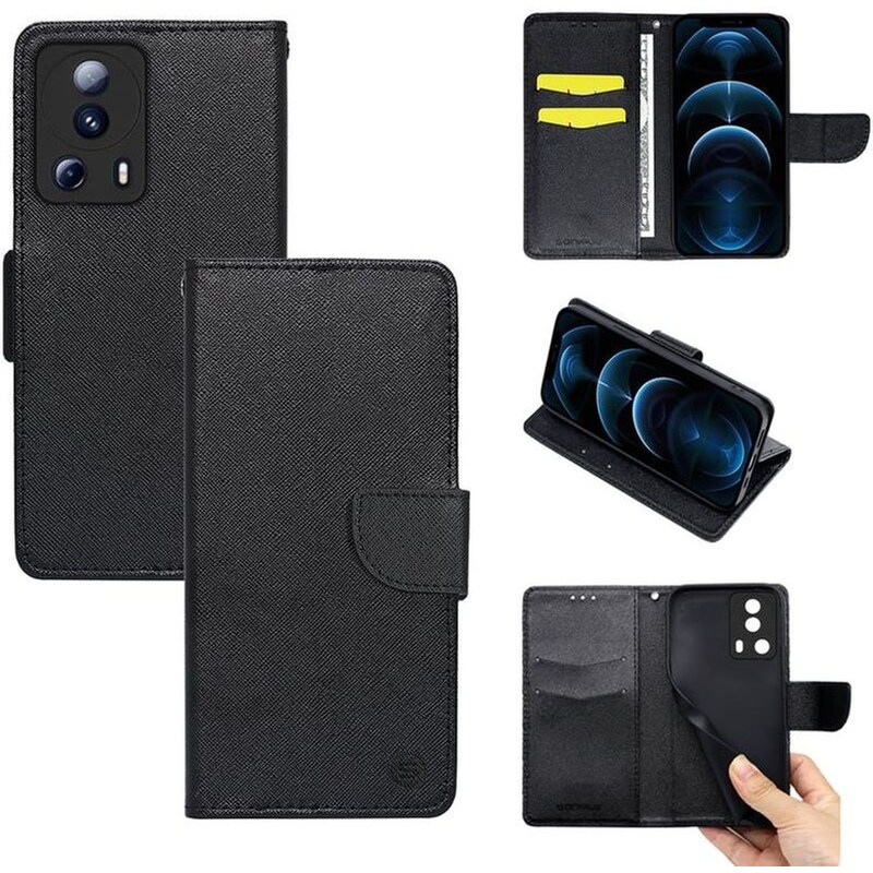 Θήκη Xiaomi Xiaomi 13 Lite - Sonique Trend Wallet - Μαύρο