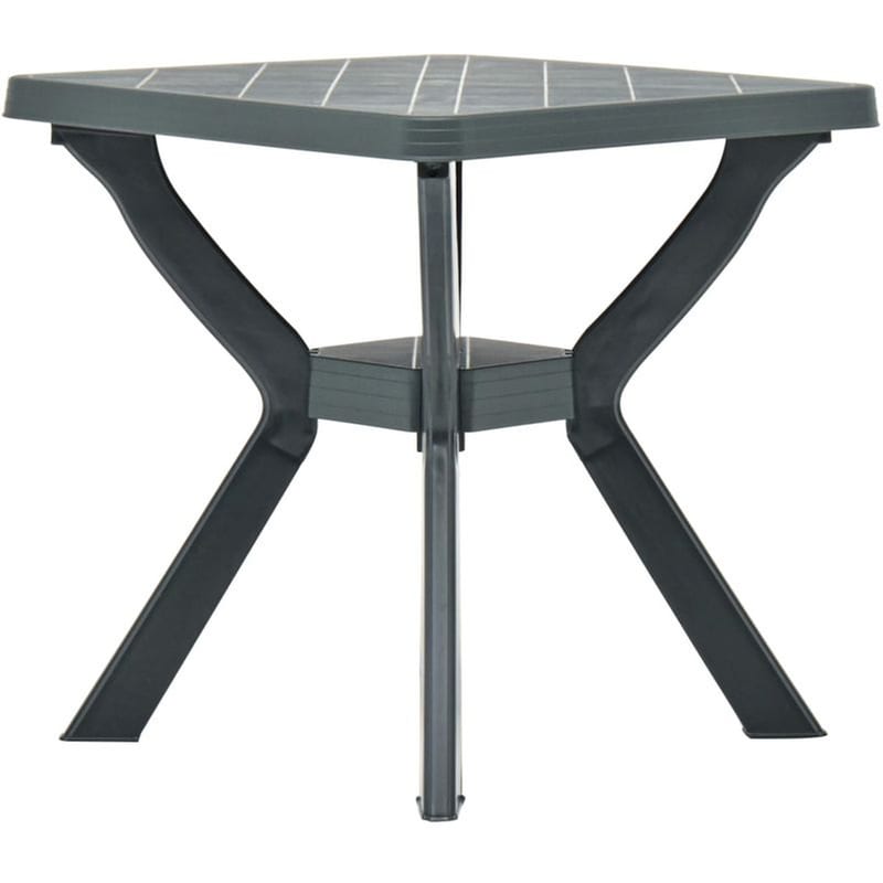 Τραπέζι Εξωτερικού Χώρου Bistro VidaXL από Πλαστικό 70x70x72 cm - Πράσινο