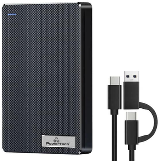 Θήκη 2.5" SATA HDD/SSD Powertech USB 3.0 5Gbps - Μαύρη image 0