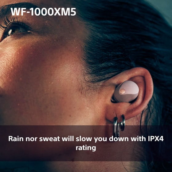 Sony WF-1000XM5 Wireless Noise Cancelling Earbuds - Smoky Pink image 8
