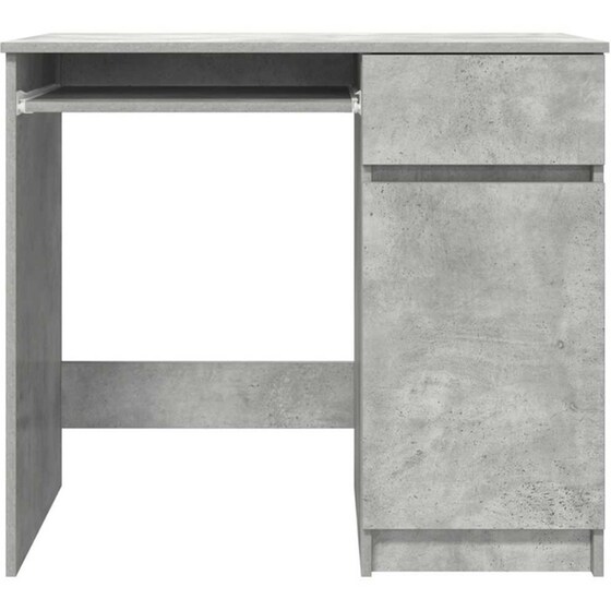 Γραφείο VidaXL από Επεξεργασμένο Ξύλο 86x49x76 cm - Γκρι Σκυροδέματος image 5