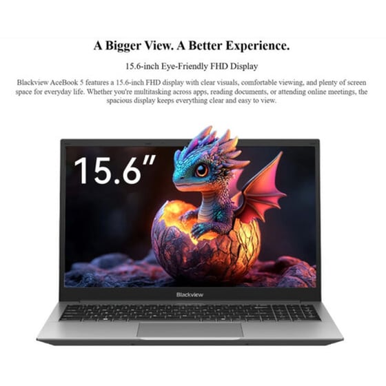 BlackView Acebook 15.6"  FHD IPS (Intel Pentium Silver N6000/8GB/256GB SSD/Intel Graphics/Win11Pro) Laptop image 1