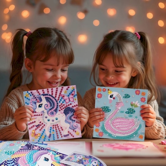 Σετ Χειροτεχνίας Μωσαϊκό HappiHobbi με Αυτοκόλλητα image 4