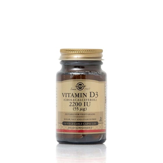 Solgar Vitamin D3 2200IU 55μg - 50 κάψουλες image 0