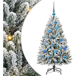 Vidaxl Τεχνητό Χριστουγεννιάτικο Δέντρο 120 Cm 150 Led Θερμό Λευκό