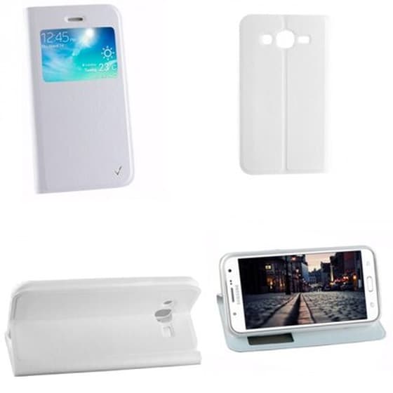 Θήκη Samsung Galaxy J5 - Volte-Tel View Leather TPU - White image 0
