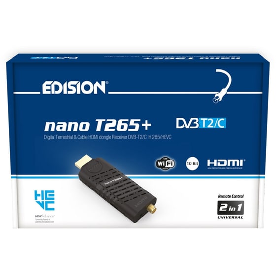Ψηφιακός Δέκτης Edision Nano T265+ - Μαύρο image 4