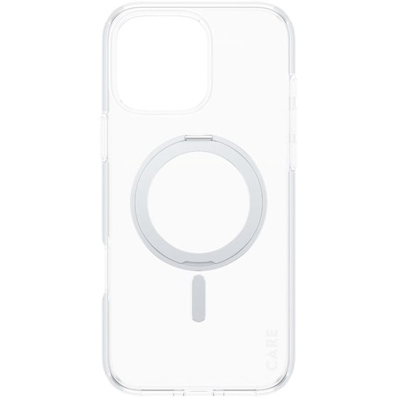 Θήκη Apple iPhone 16 Pro Max - PanzerGlass MagSafe Kickstand Case - Transparent with Black Stand image 2