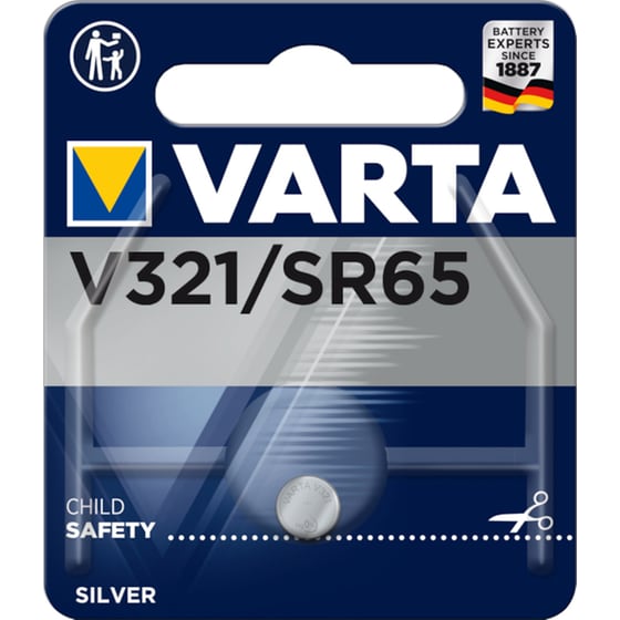 Μπαταρίες Για Ρολόγια Varta Silver Oxide V321 SR65 1τμχ image 0