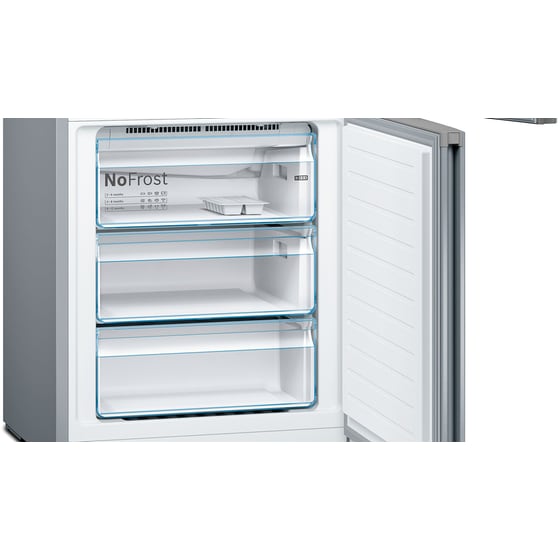 BOSCH KGN49XIEA Full No Frost 438 Lt Brushed Steel Antifinger Ψυγειοκαταψύκτης image 6