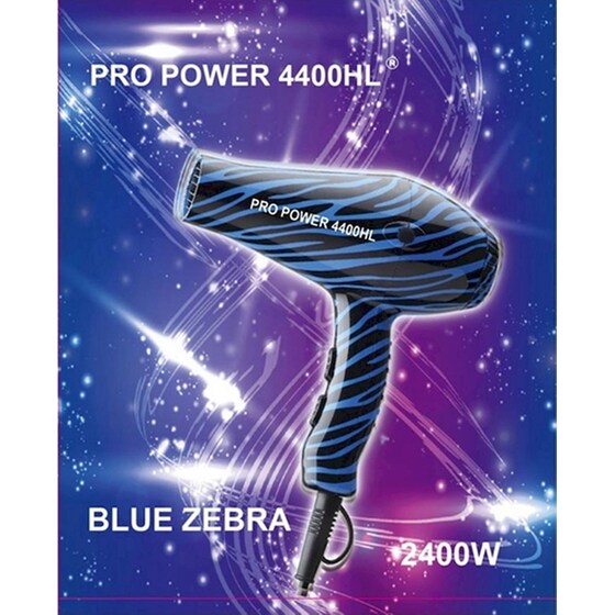 Σεσουάρ Μαλλιών HAIRLUX HL 4400 Blue Zebra 2400W Μπλε/Μαύρο image 1