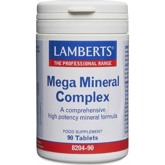 Ειδικό Συμπλήρωμα Διατροφής Lamberts - Mega Mineral Complex - 90 Ταμπλέτες image 0