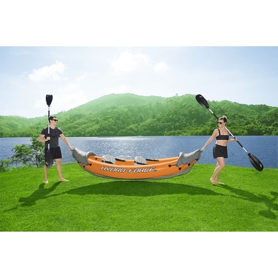 Καγιάκ Φουσκωτό Διθέσιο Bestway Hydro-Force Rapid Χ2 321cm - Πορτοκαλί/ Γκρι image 4