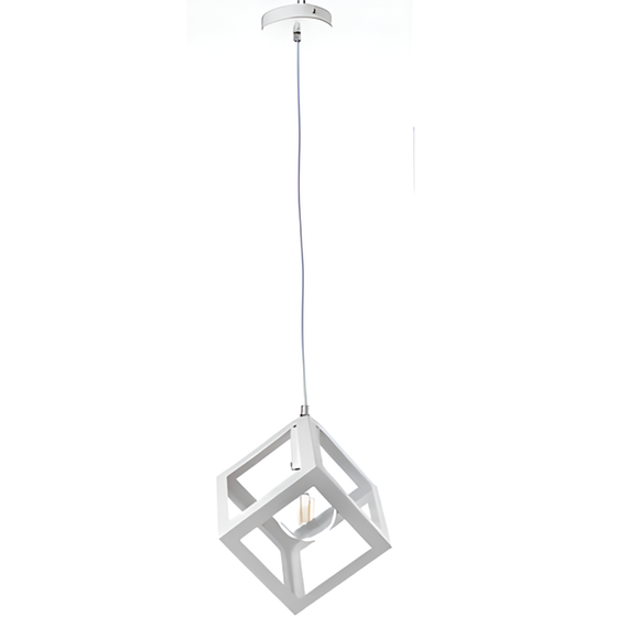 Κρεμαστό Φωτιστικό Οροφής Σε Λευκό Χρώμα Ε27 C10 image 0