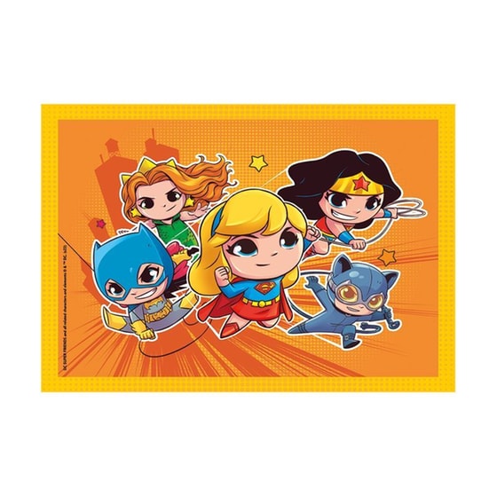 Παιδικό Παζλ Clementoni 4 In 1 Supercolor Dc Comics Super Friends (72 Κομμάτια) image 2