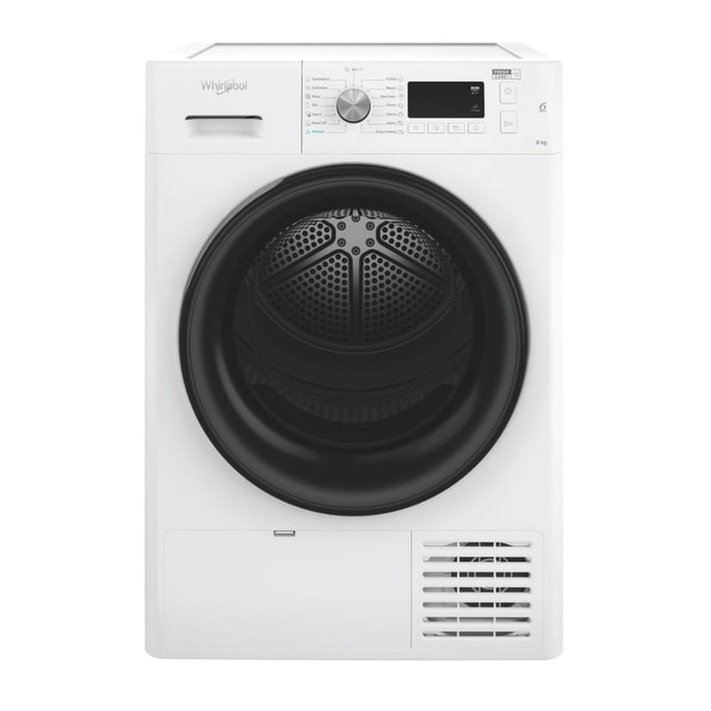 WHIRLPOOL WHIRLPOOL FFTM1182BEER 8kg με Αντλία Θερμότητας Λευκό Στεγνωτήριο Ρούχων