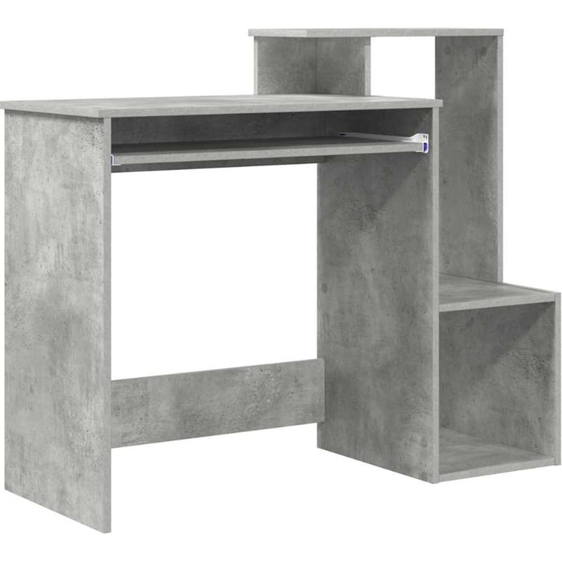 Γραφείο VidaXL από Επεξεργασμένο Ξύλο 106x41x88,5 cm - Γκρι Σκυροδέματος