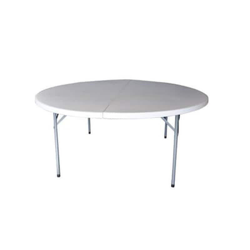 WOODWELL Τραπέζι Woodwell Πτυσσόμενο Φ153x74cm - Λευκό