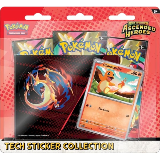Pokémon TCG: Mega Evolution - Ascended Heroes 2.5 Tech Sticker Collection - Τυχαία Επιλογή Σχεδίου image 1