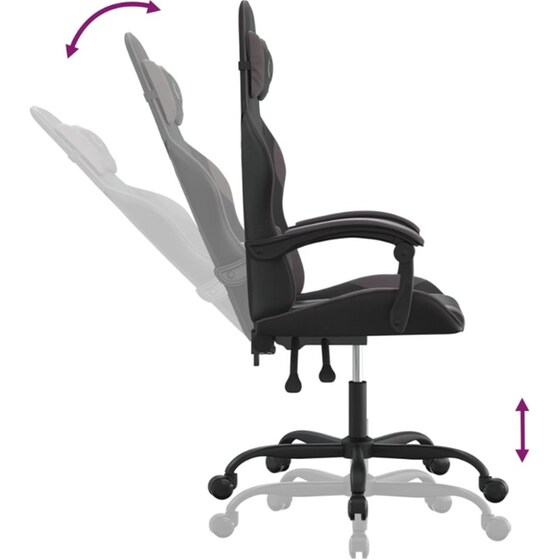 Καρέκλα Gaming VIDAXL 3143870 από Τεχνητό Δέρμα - Μαύρη image 4