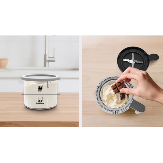 Παγωτομηχανή ROHNSON R5655 VLCREME 3 x 450 ml Μαύρο image 15